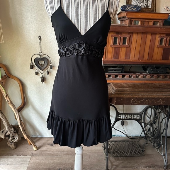 Vintage black mini dress - Picture 1 of 4